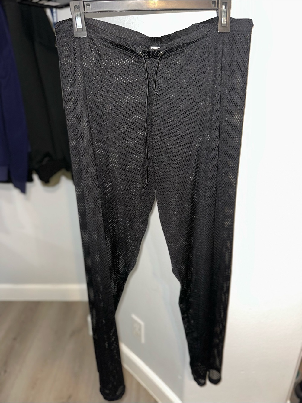Victoria's Secret Black Mesh Drawstring Coverups